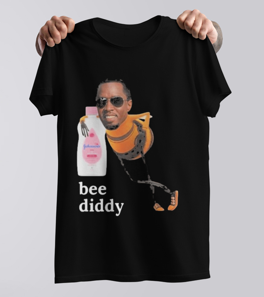 Bee Diddy Sean Combs Baby Oil Johnson's T-Shirt