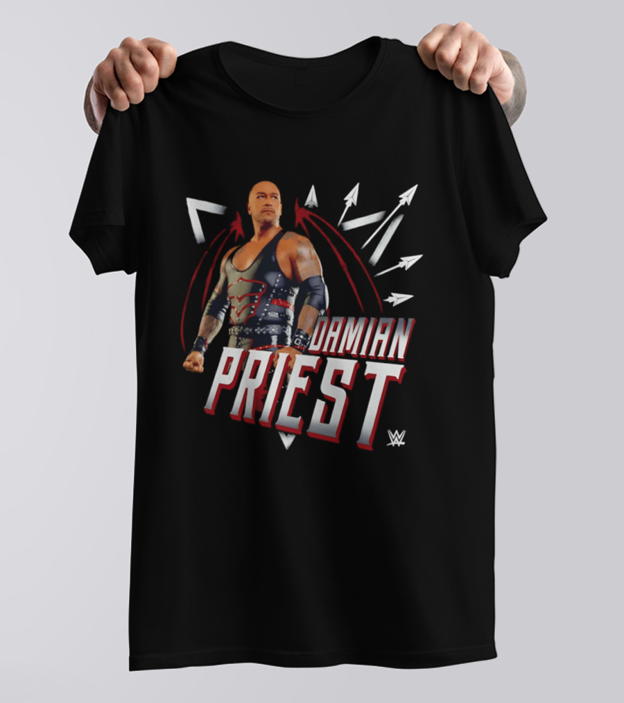 Damian Priest WWE Warrior With Wings Arrows T-Shirt