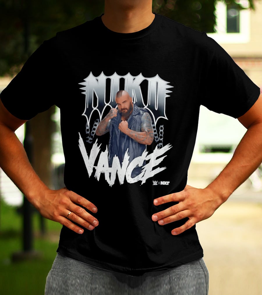 Niko Vance WWE NXT Spikes Chains Tattoo T-Shirt