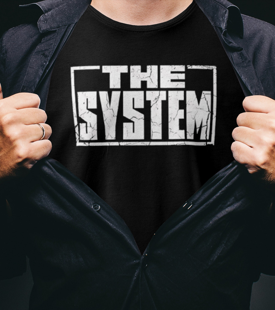 The System Capital Bold Grunge T-Shirt