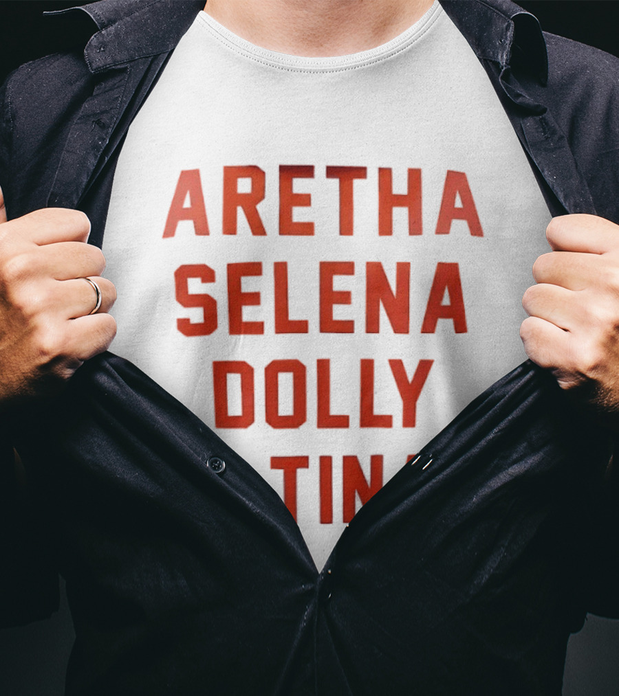 Aretha Selena Dolly Tina Iconic Music Legends T-Shirt