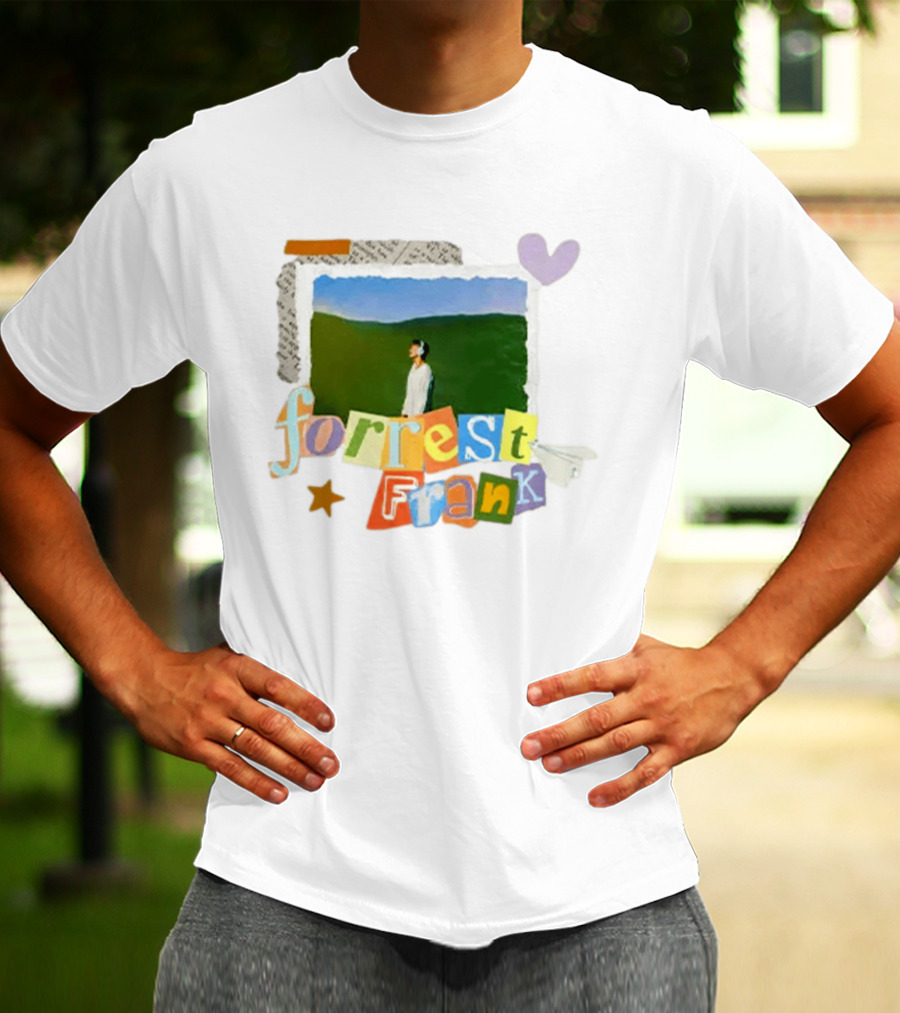 Forrest Frank Collage Style Pastel Colors With Nature T-Shirt