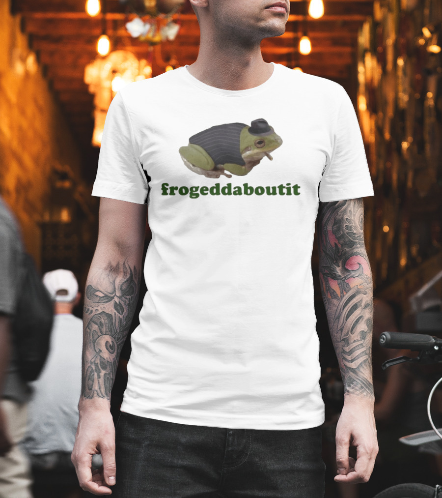 Frogeddaboutit Frog In Suit And Hat T-Shirt