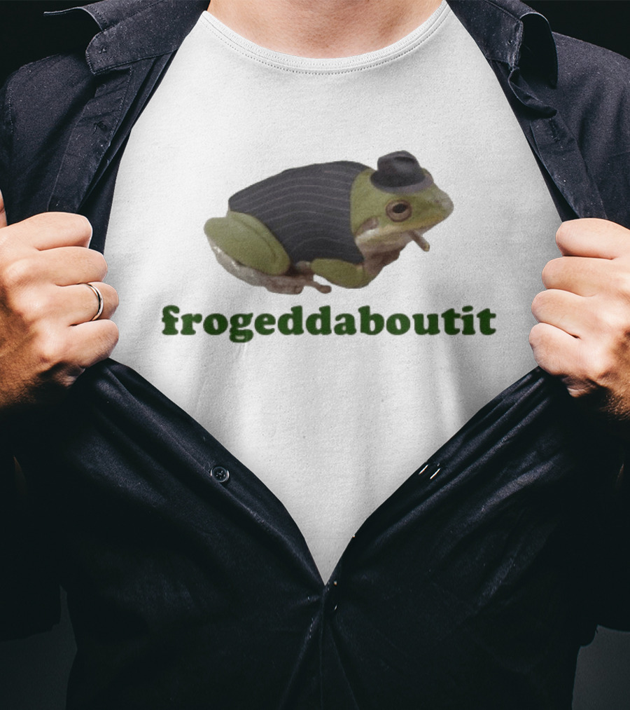 Frogeddaboutit Frog In Suit And Hat T-Shirt
