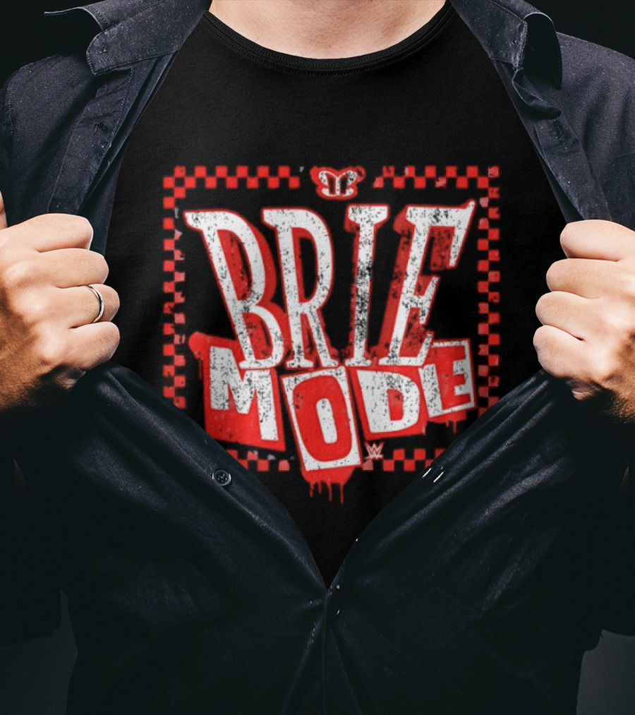 Brie Bella Mode WWE Text And Crown T-Shirt
