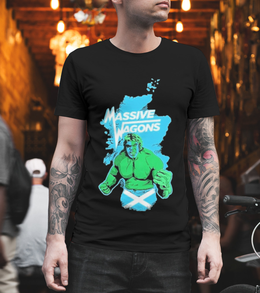 Massive Wagons Hulk Scotland With Map T-Shirt