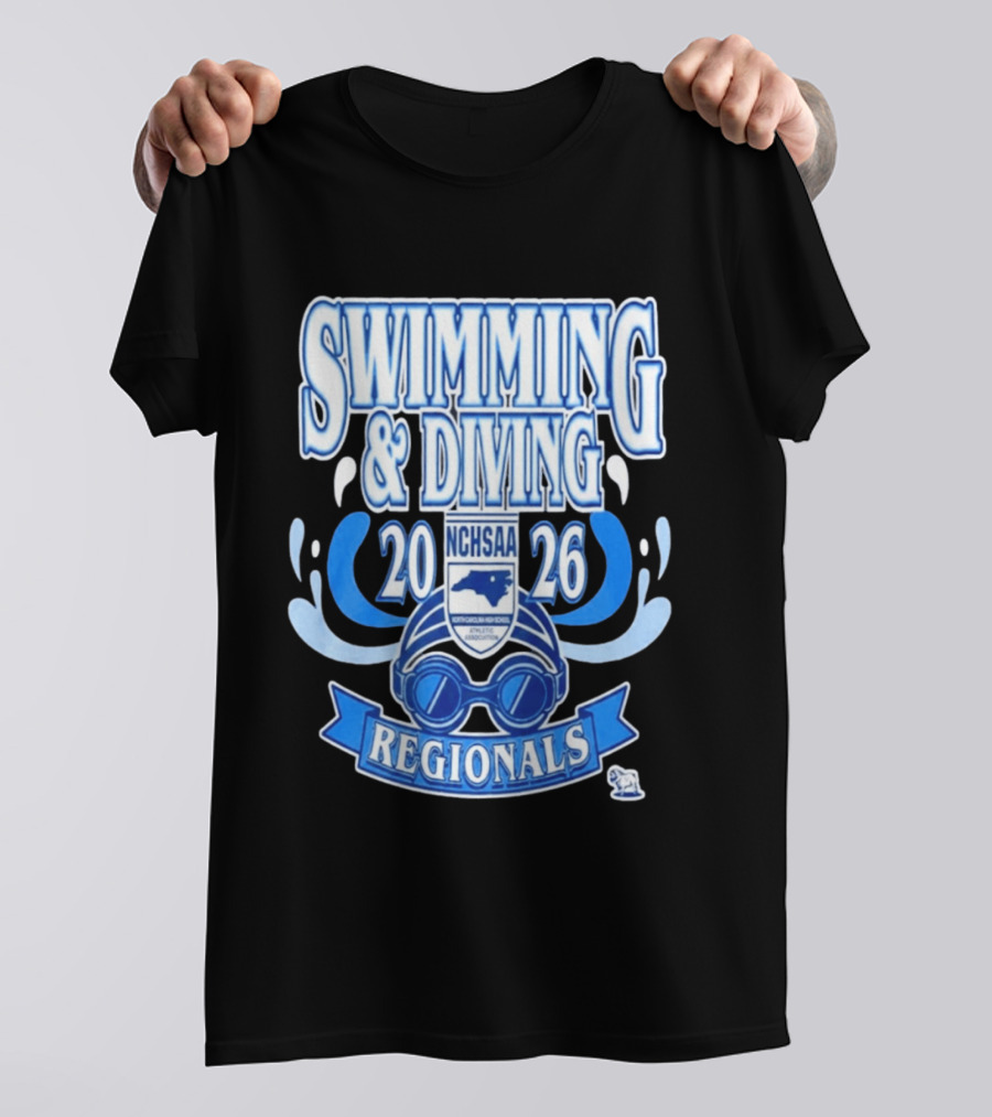 NCHSAA Swimming & Diving Regionals 2026 Competition Event T-Shirt