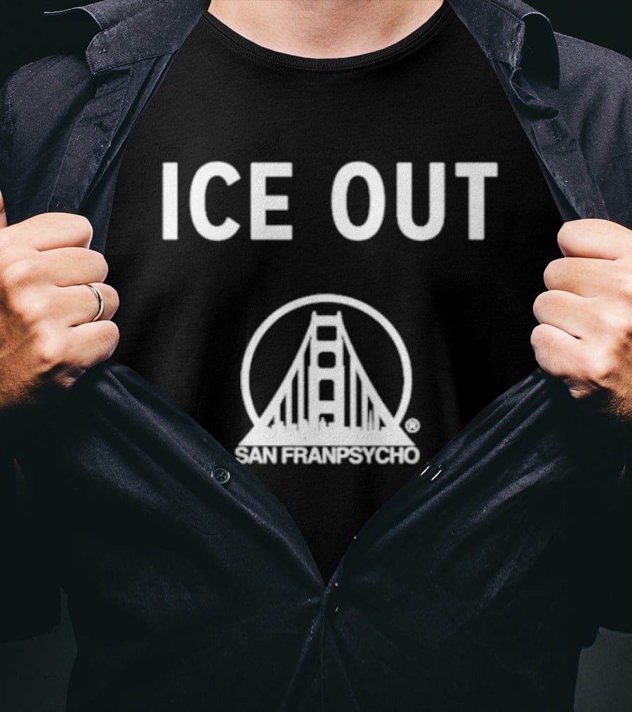 San Franpsycho Ice Out Golden Gate Bridge T-Shirt