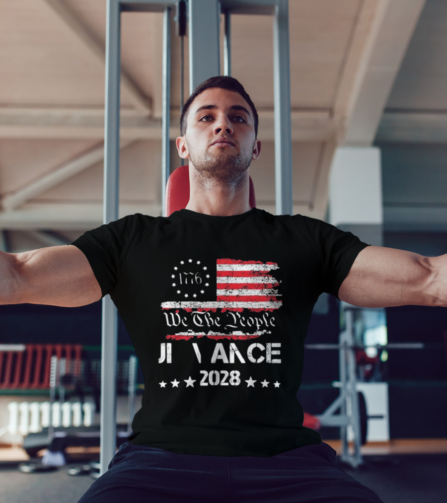 JD Vance 2028 We The People 1776 US Flag Election 48 Stars T-Shirt