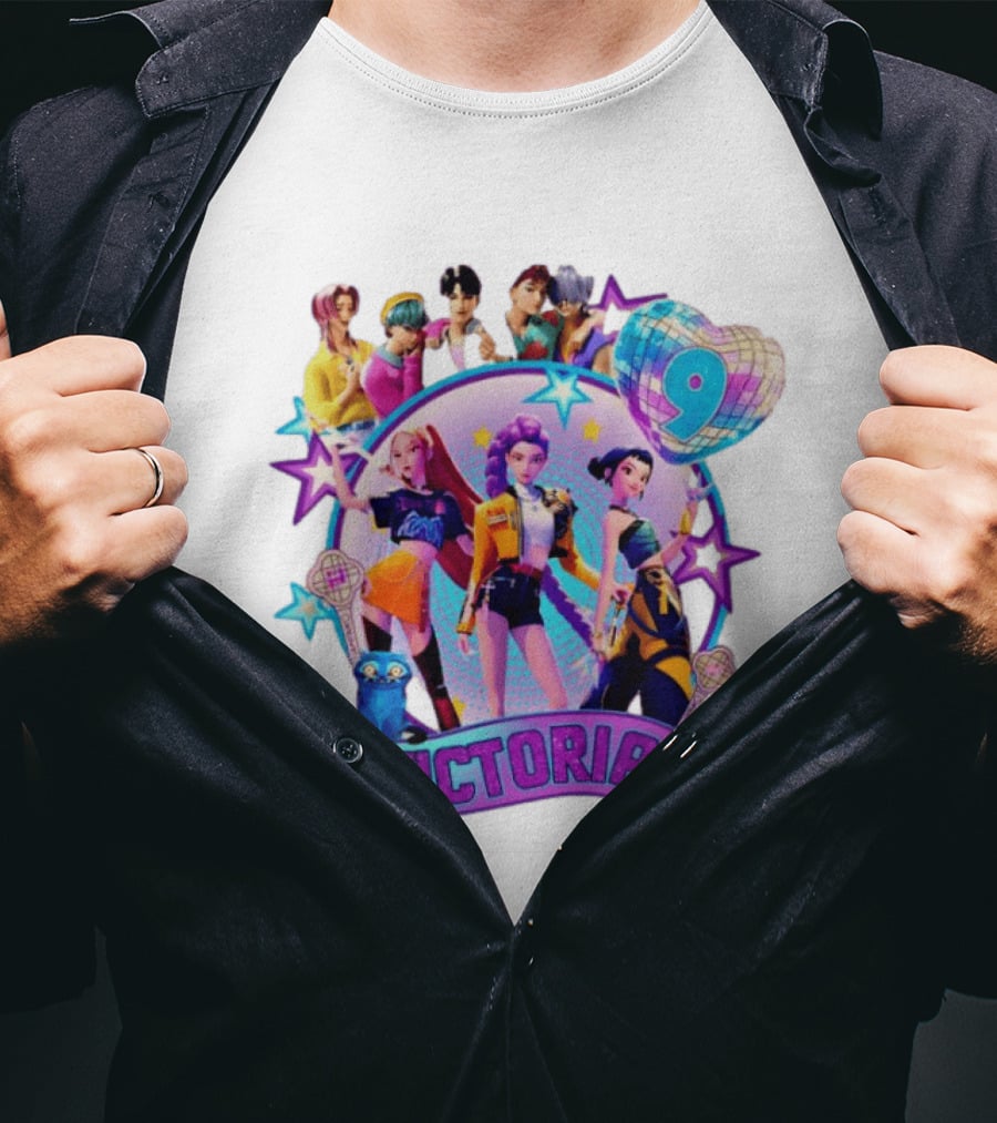 Victoria Huntrix Kpop Birthday Celebration Star Characters T-Shirt