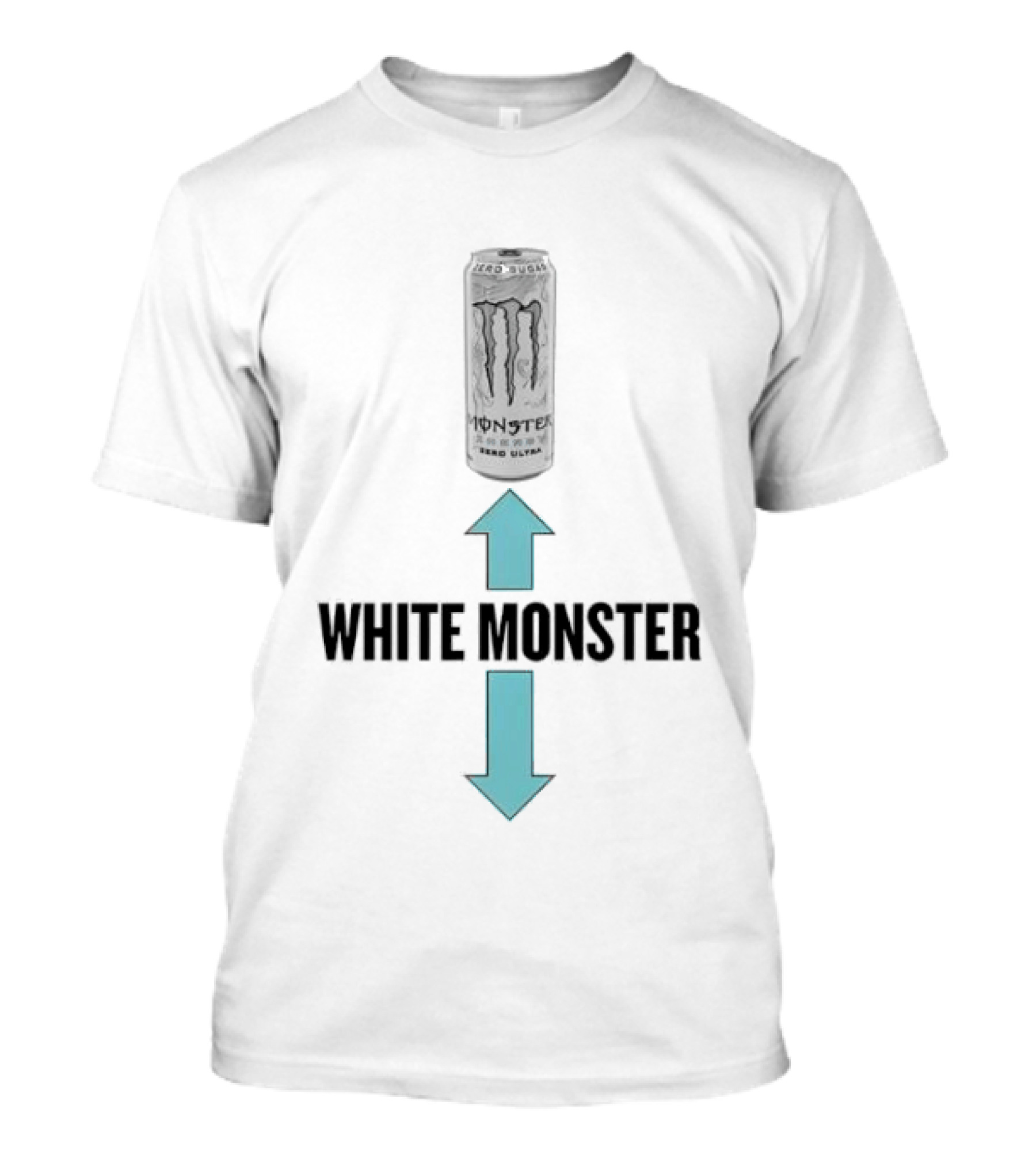 Monster Energy Zero Ultra White Monster Can T-Shirt