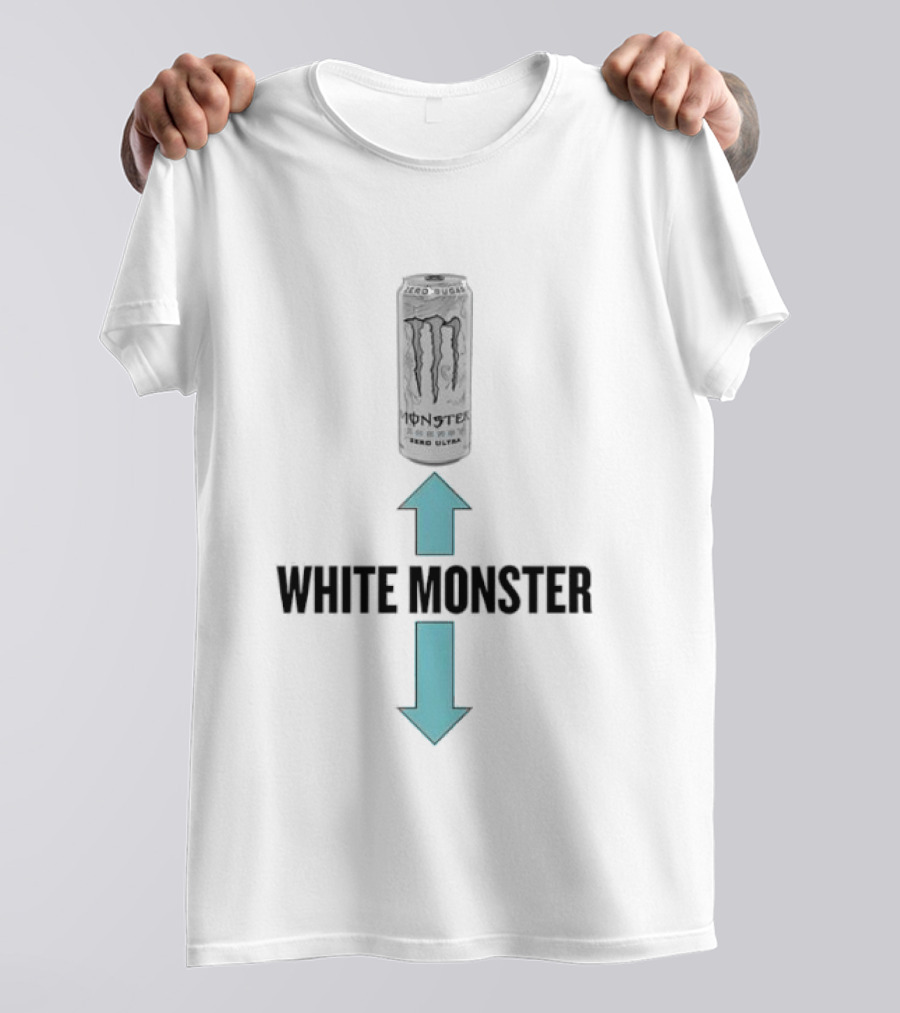 Monster Energy Zero Ultra White Monster Can T-Shirt