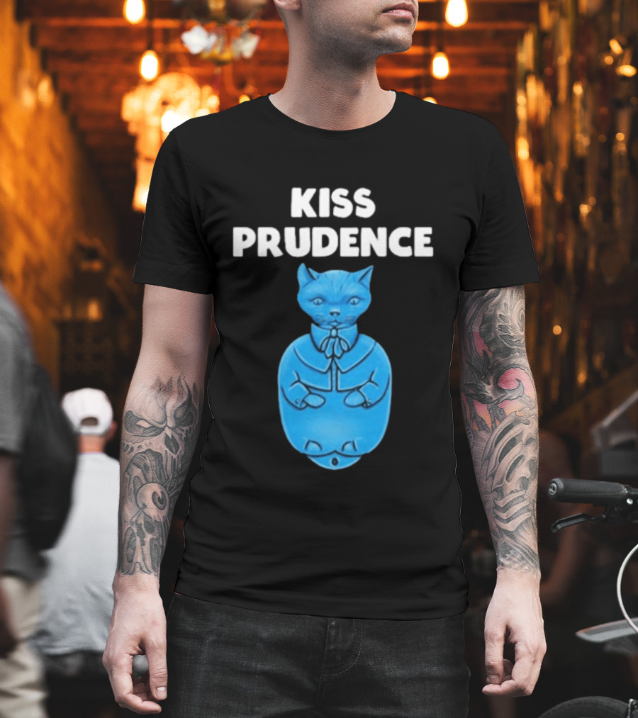 Kiss Prudence Happytoast Cat Blue T-Shirt