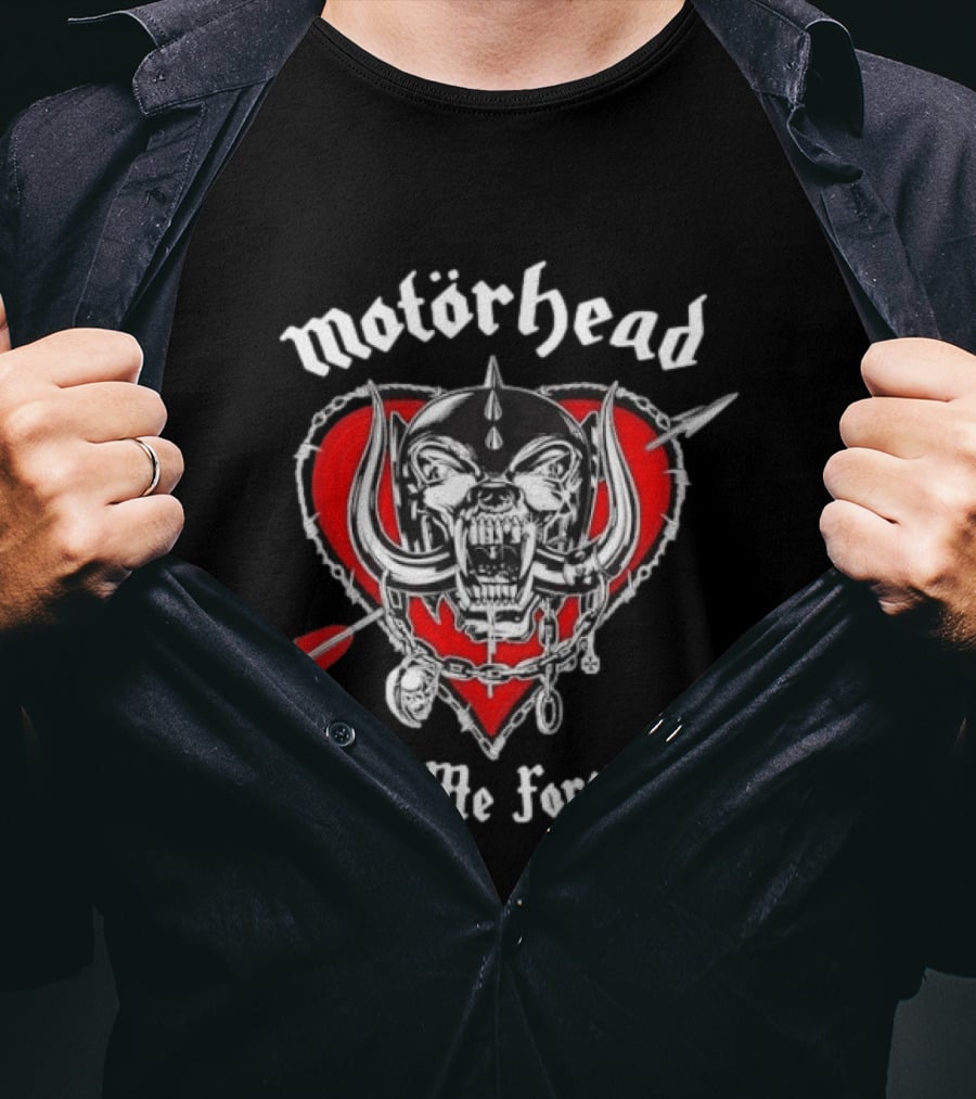 Motörhead Love Me Forever Heart Snaggletooth T-Shirt