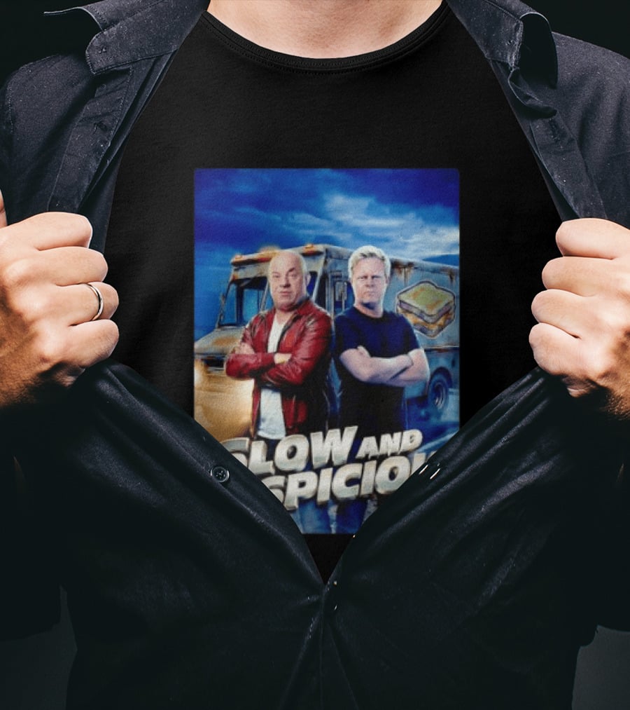 Slow And Suspicious Food Truck Crossover Duo T-Shirt