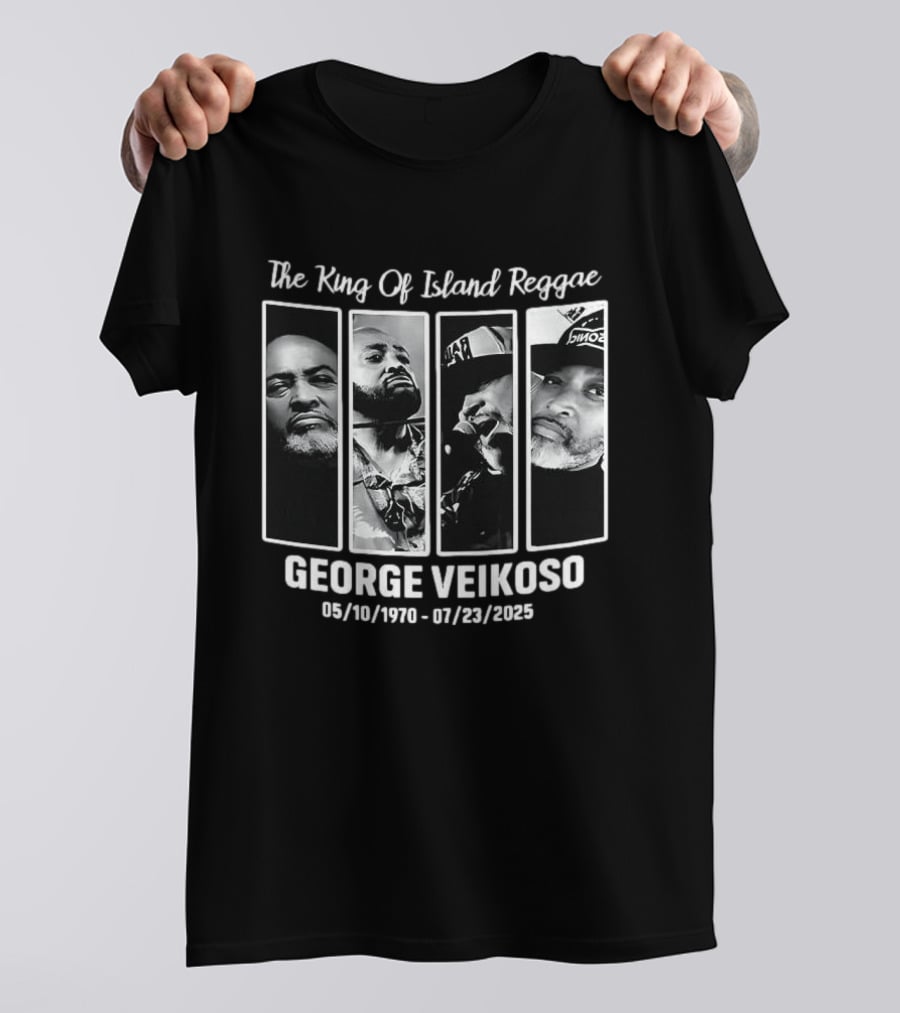 The King Of Island Reggae George Veikoso 1970 2025 T-Shirt
