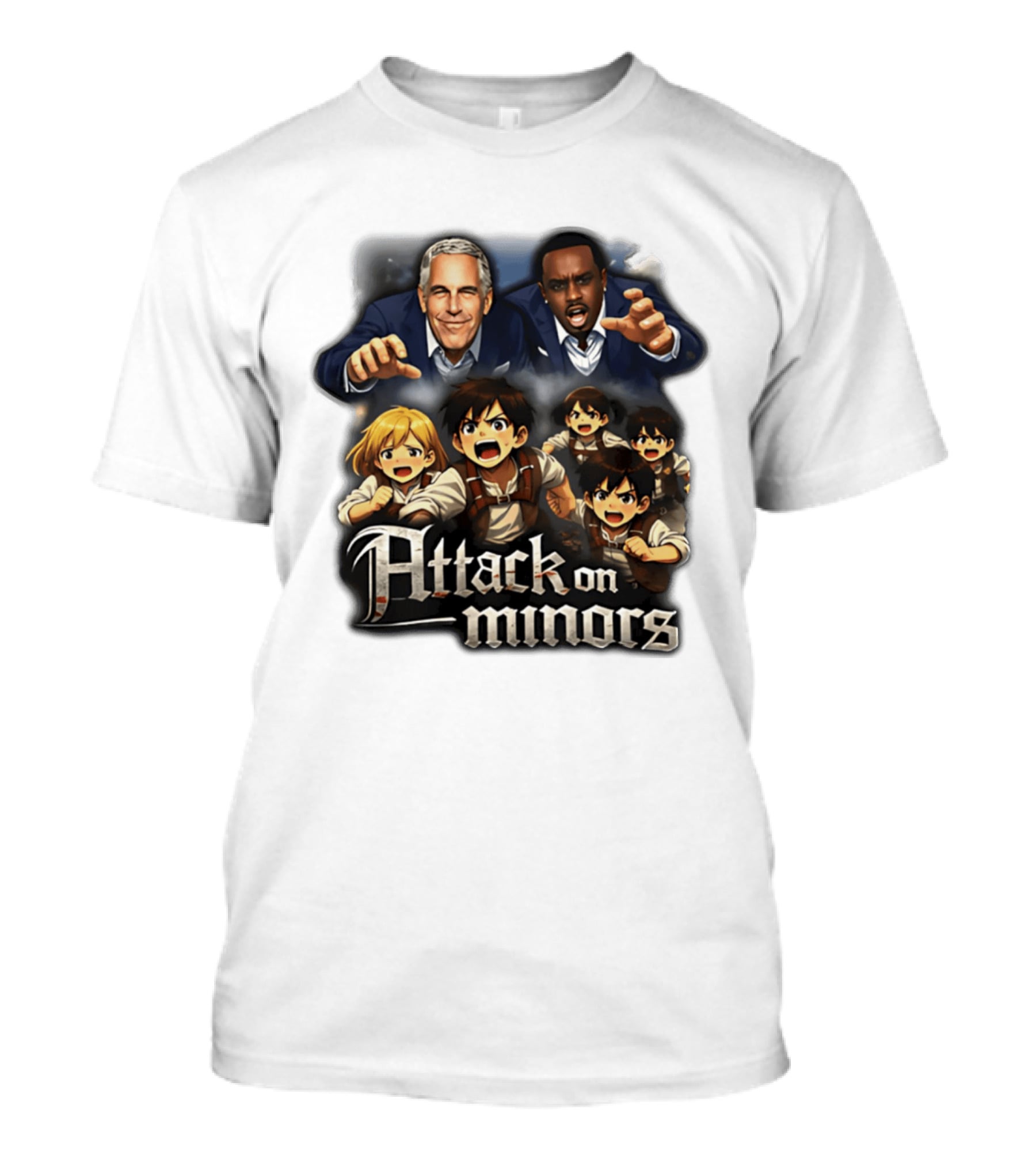 Attack On Minors Epstein And Diddy And T-Shirt