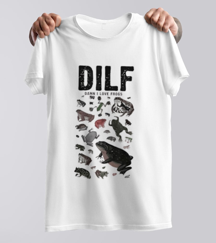 DILF Damn I Love Frogs Amphibian Lovers T-Shirt