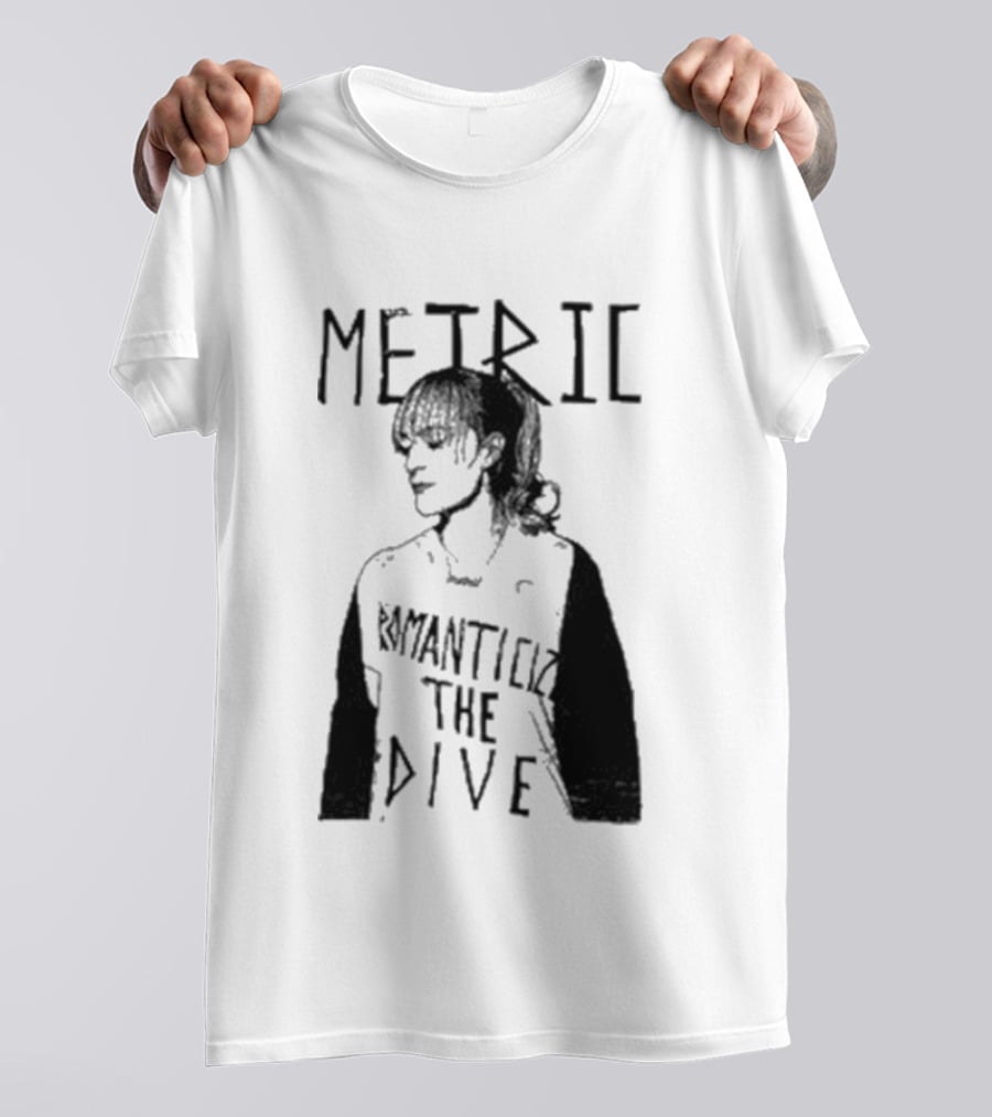 Metric Romanticize The Dive Bold Black And White T-Shirt