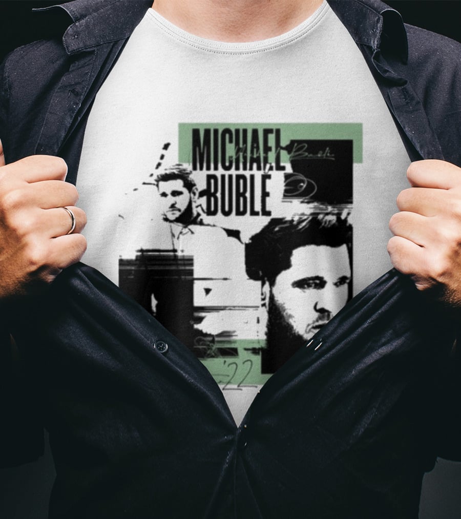 Michael Buble Higher Photo Collage 2022 T-Shirt