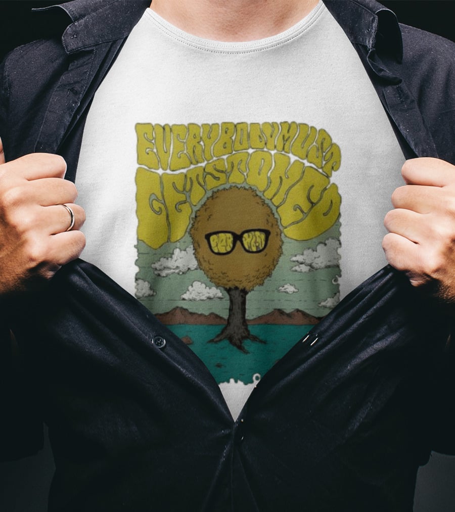 Everybody Must Get Stoned Bob Dylan Psychedelic Mushroom T-Shirt