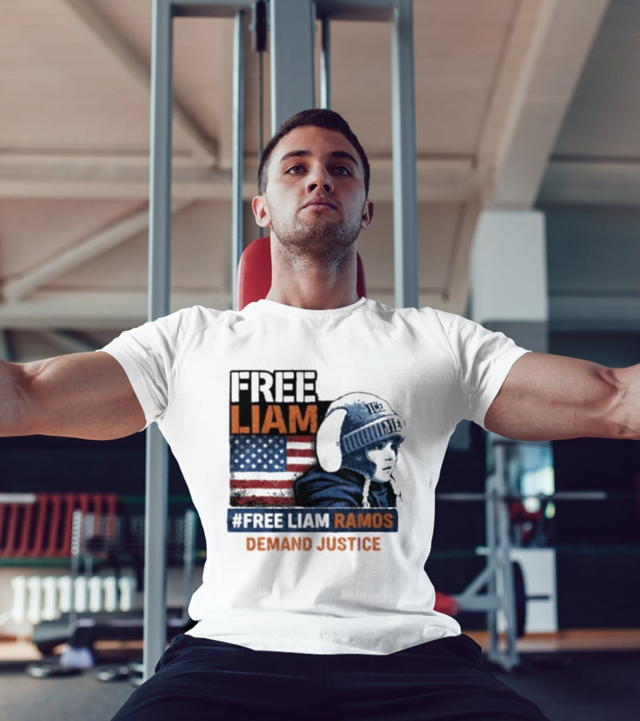 Free Liam Ramos Demand Justice American Flag Ice Hat T-Shirt