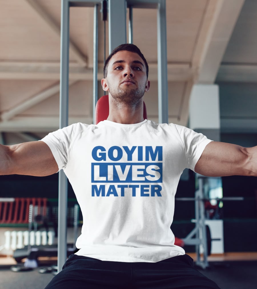Goyim Lives Matter Blue Lettering T-Shirt