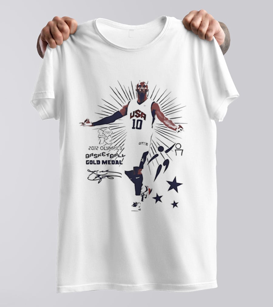 Kobe Bryant USA Basketball 2012 Gold Medal Olympics T-Shirt
