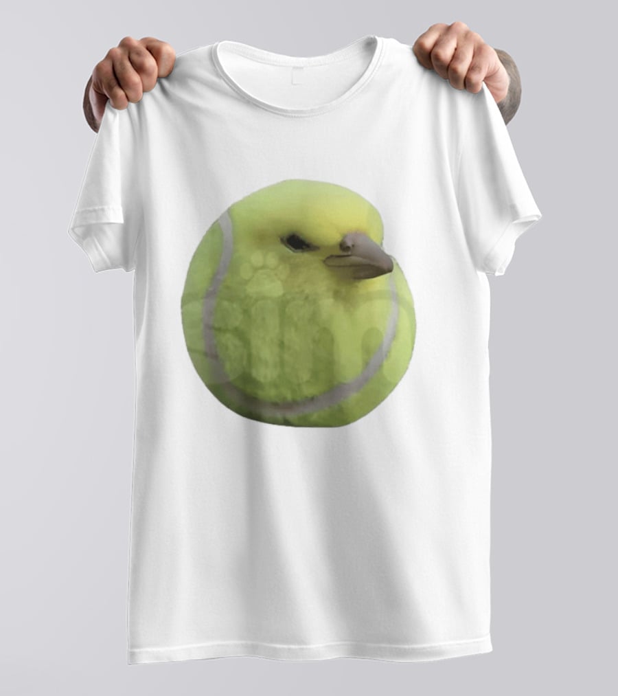 Silly Tennis Ball Bird Meme T-Shirt
