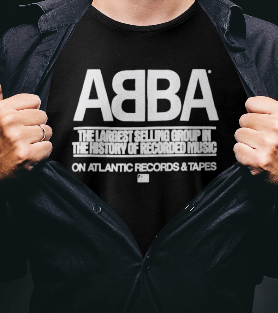 ABBA The Largest Selling Group In The History Of Recorded Music On Atlantic Records & Tapes T-Shirt