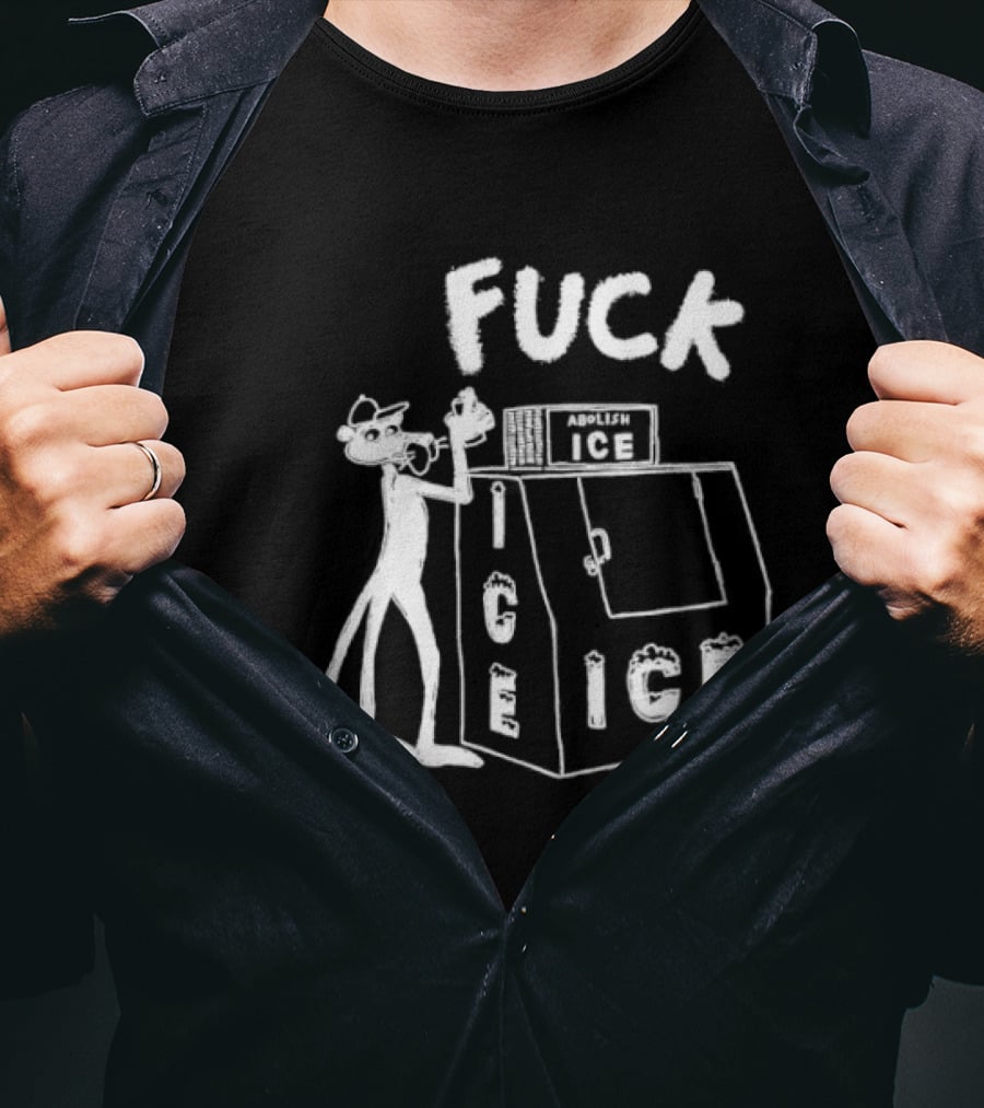 Fuck ICE Pink Panther Iconic Protest T-Shirt