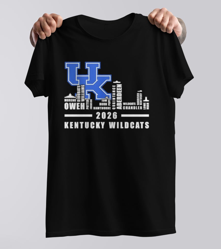 Kentucky Wildcats UK Logo 2026 Skyline Owen Players T-Shirt