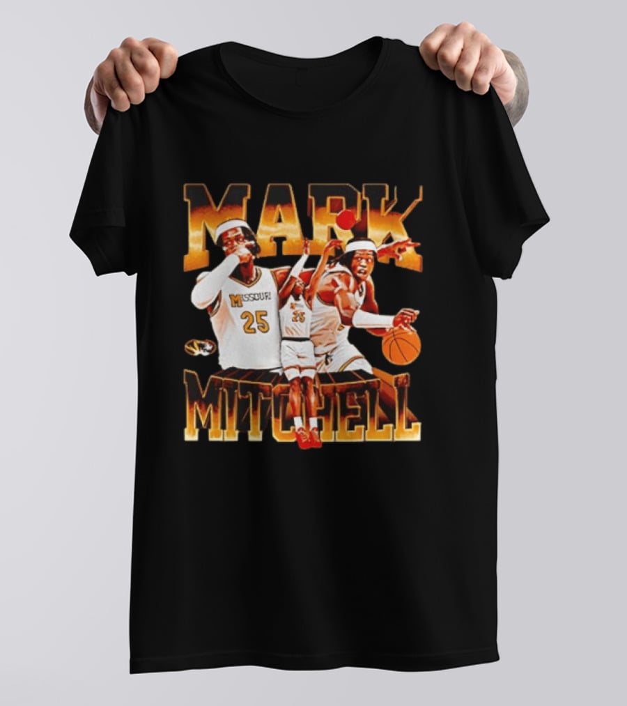 Mark Mitchell Missouri Basketball 25 Mizzou Tigers T-Shirt