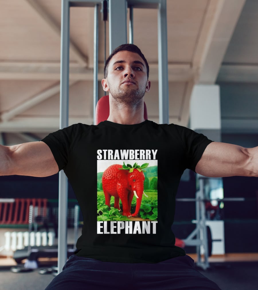 Strawberry Elephant Brainrot T-Shirt