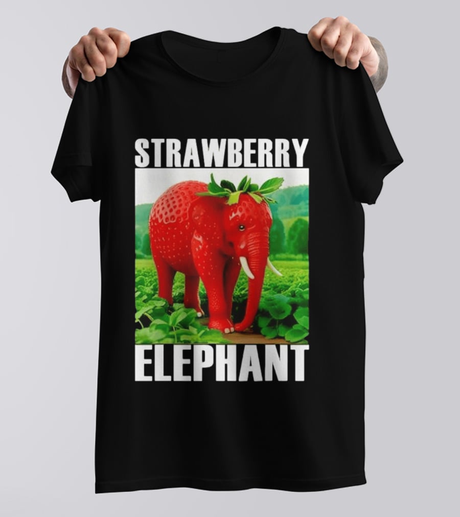 Strawberry Elephant Brainrot T-Shirt