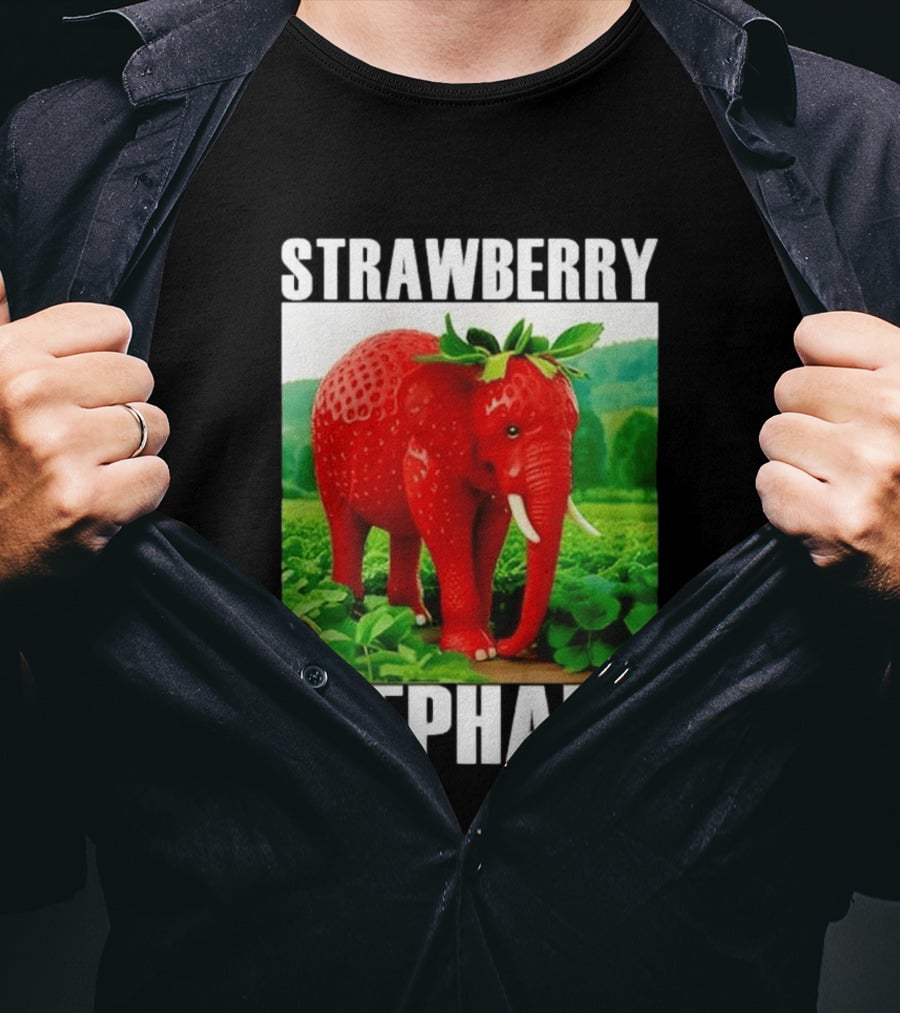 Strawberry Elephant Brainrot T-Shirt