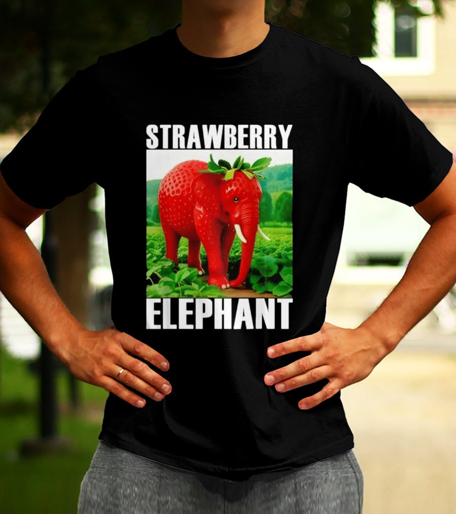Strawberry Elephant Brainrot T-Shirt