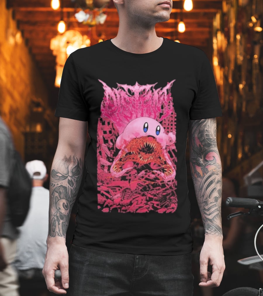 Distant Devourer Kirby Cosmic Horror Crossover Collage T-Shirt
