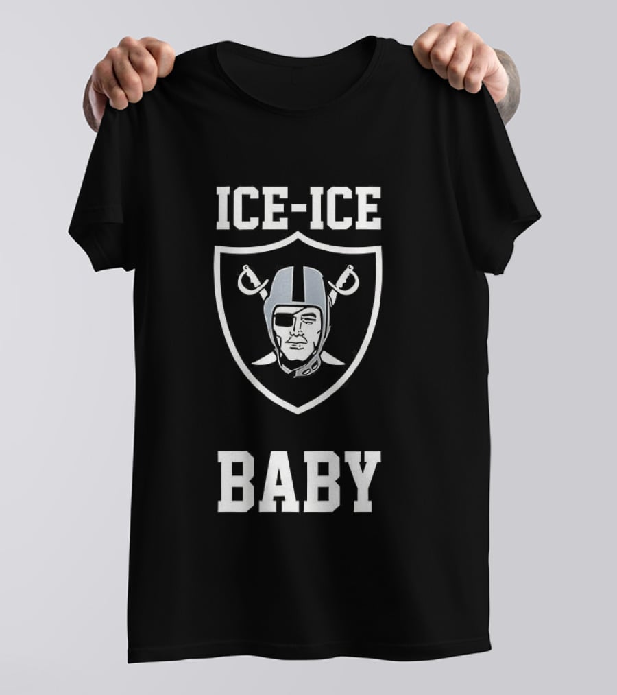 Las Vegas Raiders ICE ICE Baby NFL Fan Gear T-Shirt