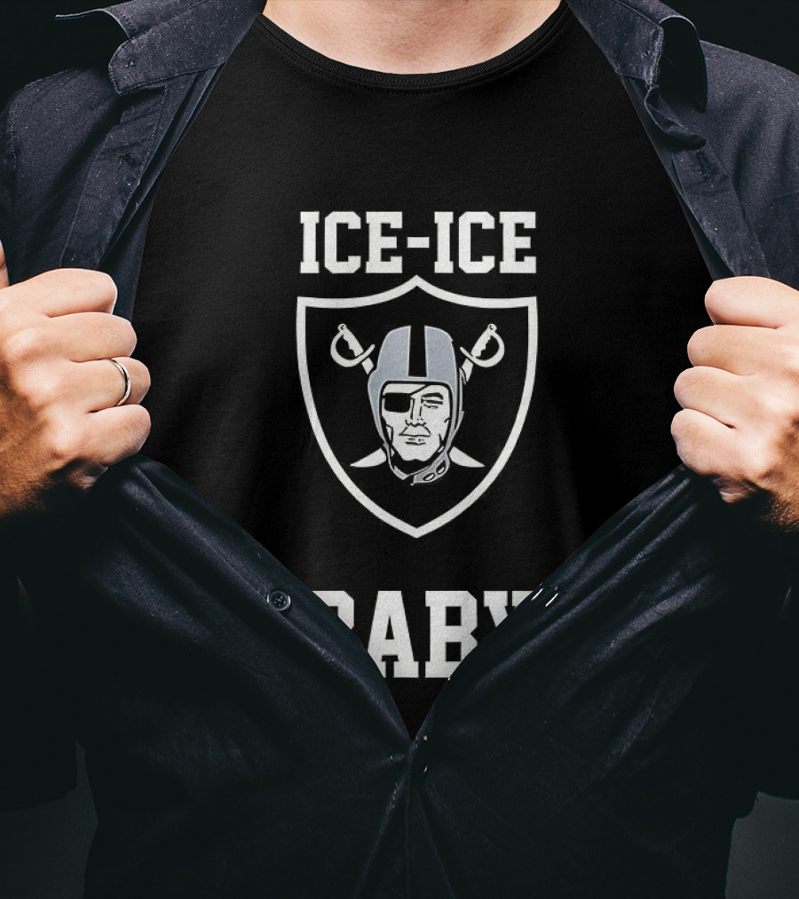 Las Vegas Raiders ICE ICE Baby NFL Fan Gear T-Shirt
