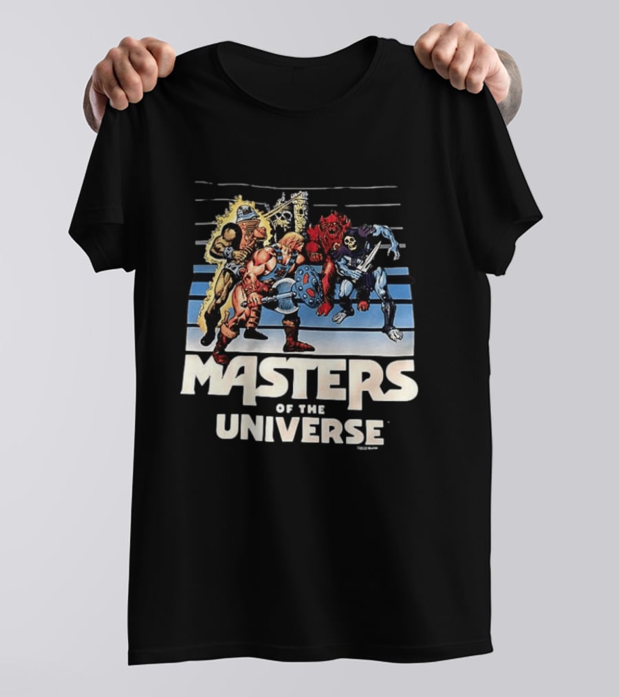 Masters Of The Universe He Man And Skeletor Battle Scene T-Shirt