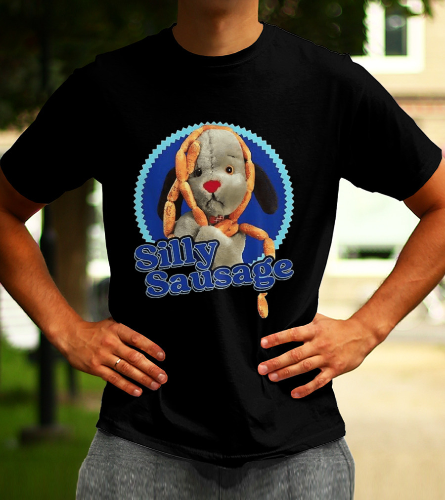 Silly Sausage Sooty Sweep Character Humor T-Shirt
