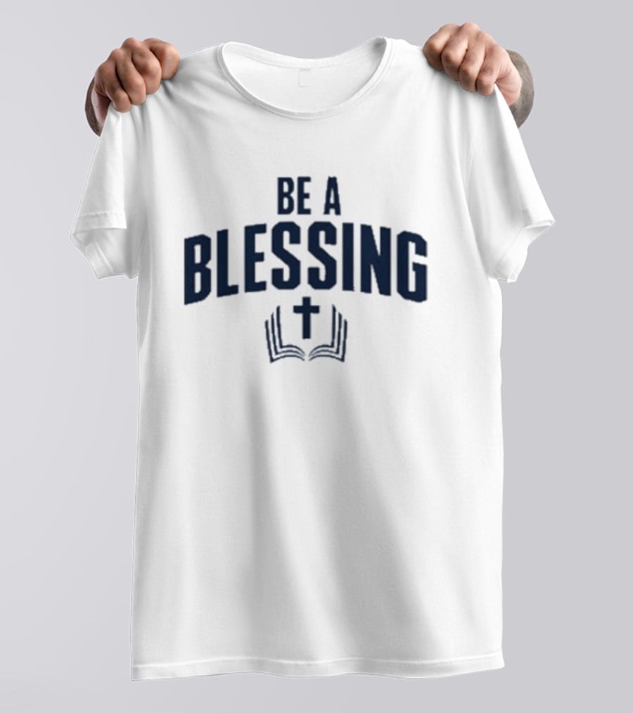 Drake Maye Be A Blessing Cross And Open Book T-Shirt