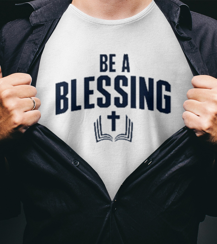Drake Maye Be A Blessing Cross And Open Book T-Shirt
