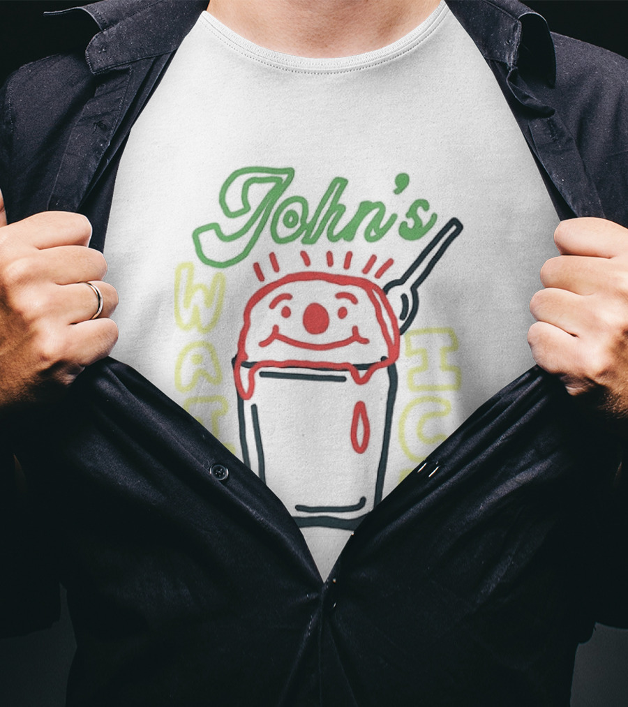 John's Water Ice Clown Cup With Spoon T-Shirt
