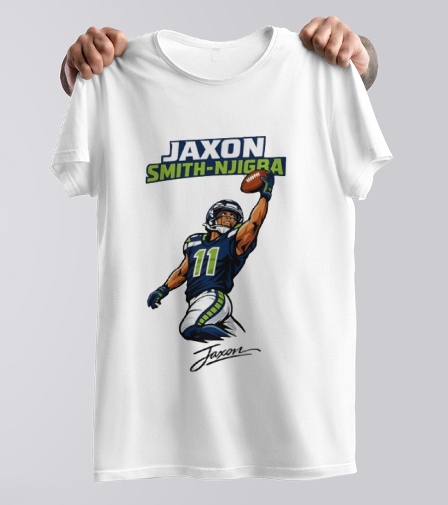 Jaxon Smith Njigba Seattle Football Catch Seahawks Number 11 T-Shirt