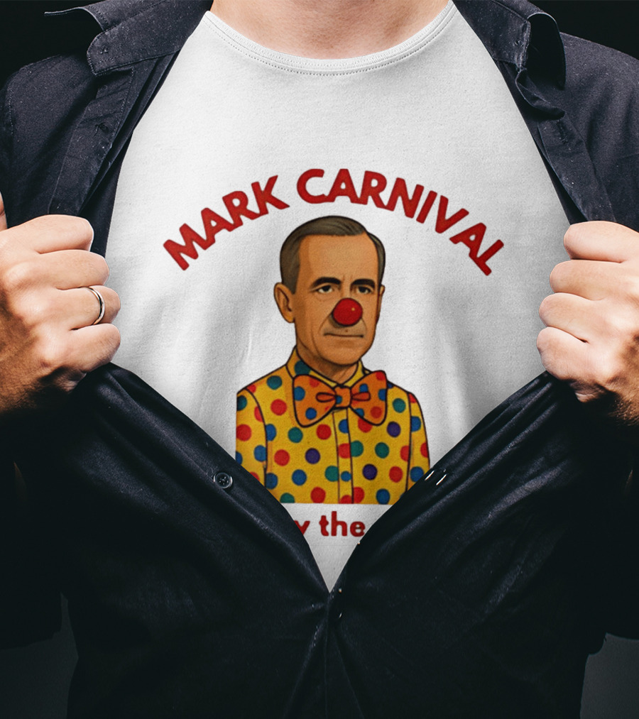 Mark Carnival Enjoy The Ride Clown Polka Dot Bow Tie T-Shirt