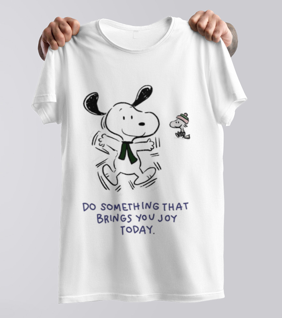 Snoopy Do Something That Brings You Joy Today Peanuts Comic T-Shirt