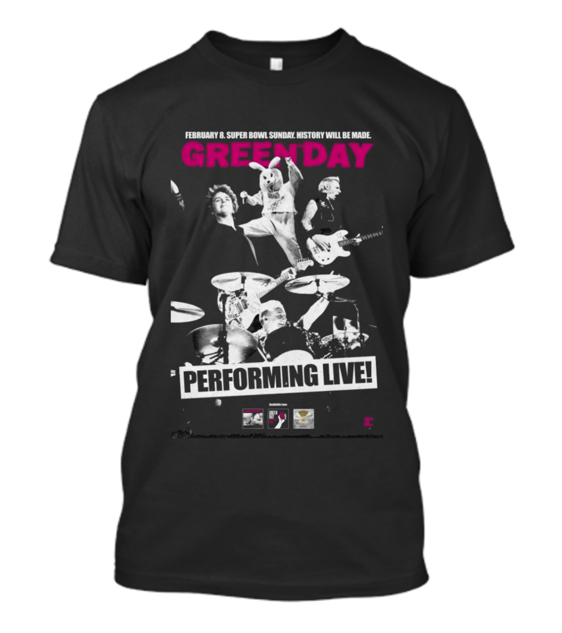 Green Day Performing Live At Levi's Stadium February 8 Super Bowl Sunday 2026 T-Shirt