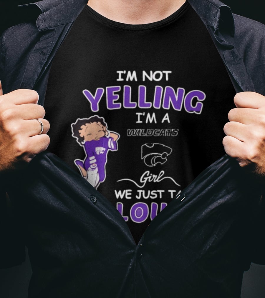 Kansas State Wildcats Girl We Just Talk Loud Iconic Fan Spirit T-Shirt